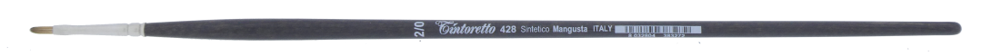 Tintoretto Synthetic Mangusta Cat Tongue Brush 00