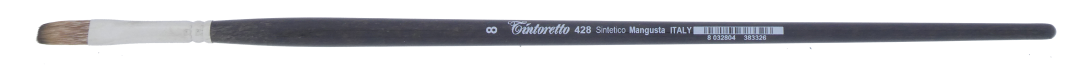Tintoretto Synthetic Mangusta Cat's Tongue Brush 08