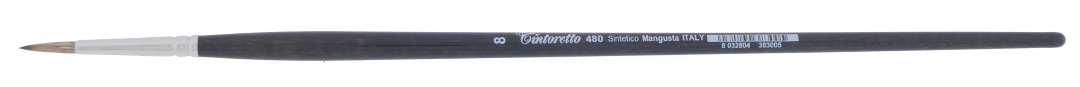 Tintoretto Synthetik Mangusta Rundpinsel 08