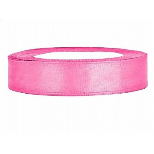 Satijnlint 12 mm 25 m Roze