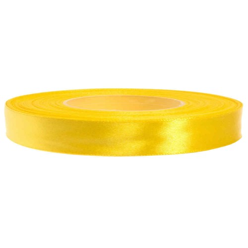 Satin Ribbon 12 mm 25 m Luxury Sunflower Yellow