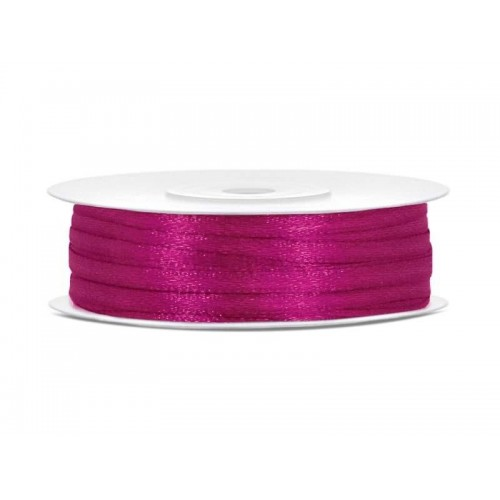 Satinband 3 mm 50 m Fuchsia