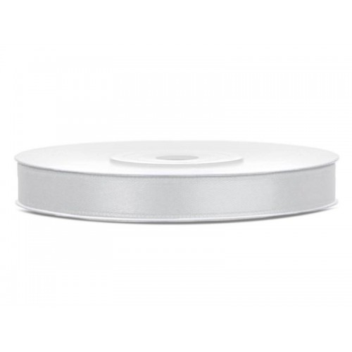 Satinband 6 mm 25 m Silber