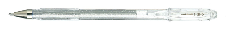 Uni Signo Gelroller Glitter Silber 1 mm