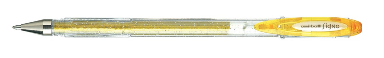 Uni Signo Glitter Gel Pen Gold 1 mm