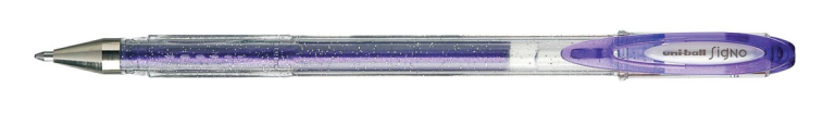 Uni Signo Gelroller Glitzer Lila 1 mm