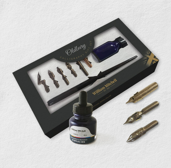 William Mitchell Oldbury Kalligrafie cadeauset