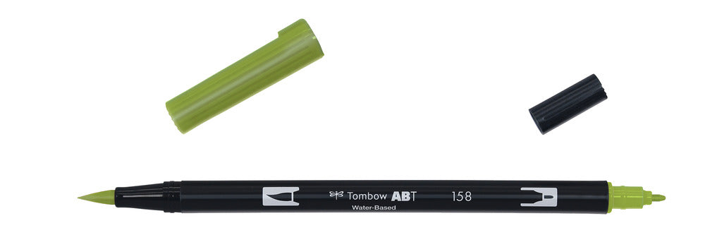 Tombow ABT Dual Brush Pen 158 Dark Olive