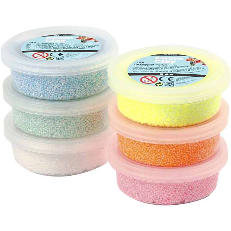 Foam Clay® Tube Glitzer 6x14 g