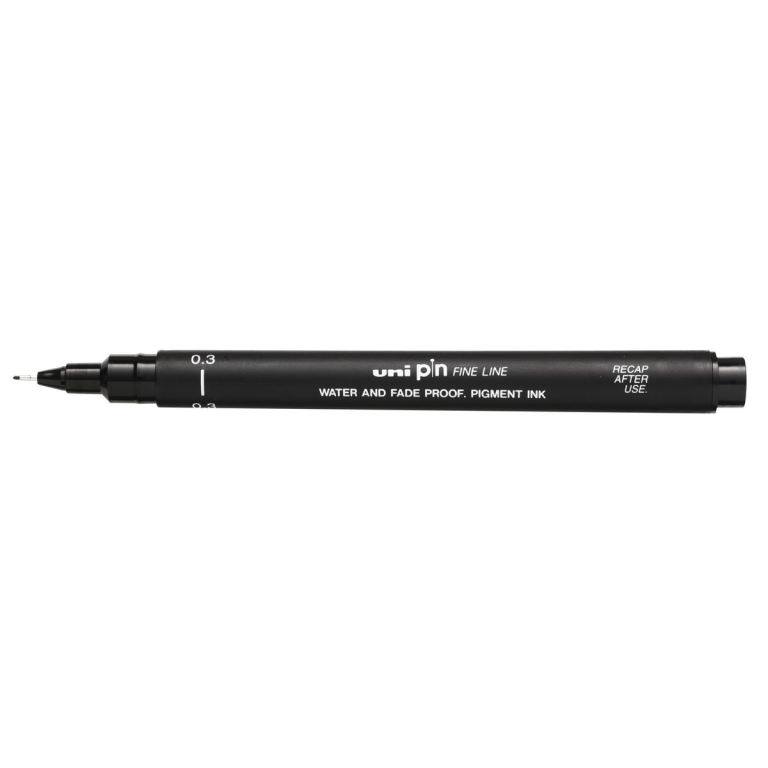 Uni Pin Fineliner Zwart 0,3 mm