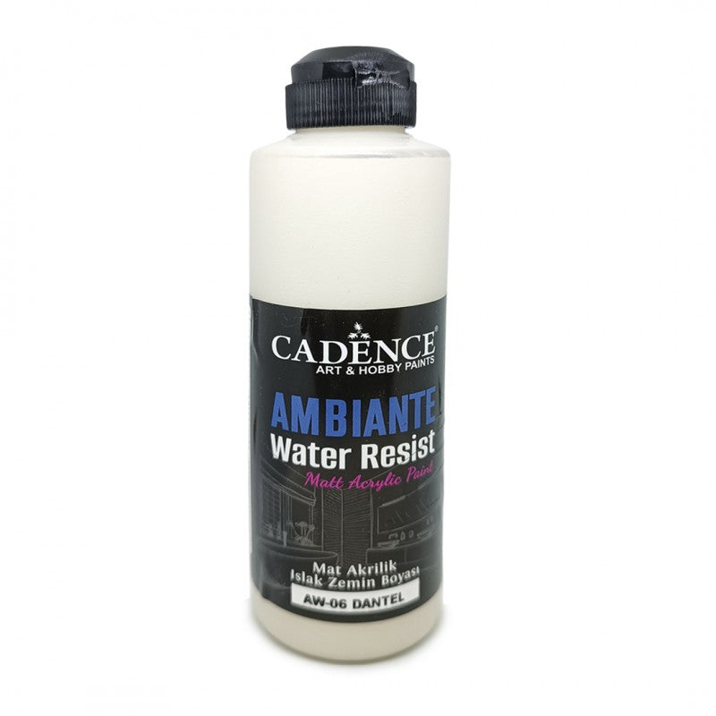 Cadence Ambiante Waterbestendige Matt Acrylverf 250 ml Old Lace + 10 gr Catalyst