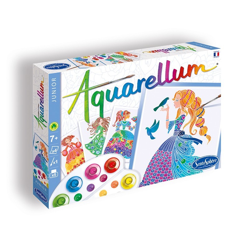 Aquarellum Junior Prinzessinnen mit Blumen