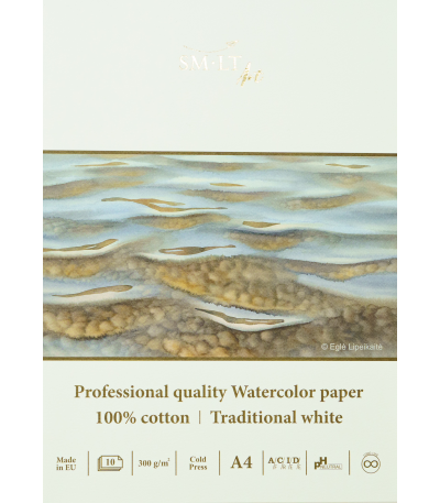 SMLT Aquarelblok Professional A4 300gr 10 vel