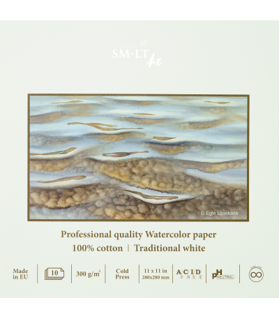 SMLT Aquarelblok Professional 28x28 cm 300gr 10 vel
