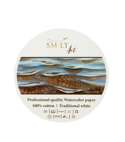 SMLT Aquarellblock Professional Rund 16 cm 300g 20 Blatt
