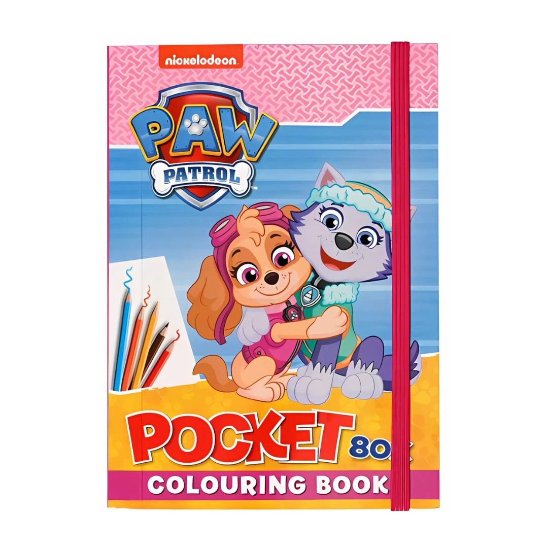 Wins Coloring Book Paw Patrol Pocket Pink