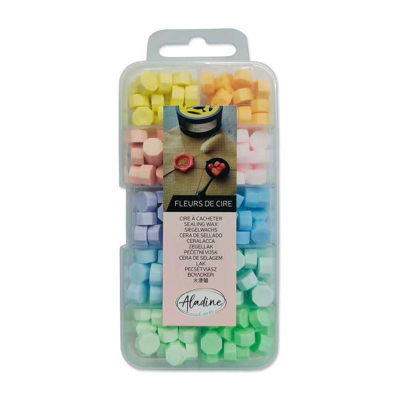 Aladine Siegellack-Set 10 Farben - Pastellfarben