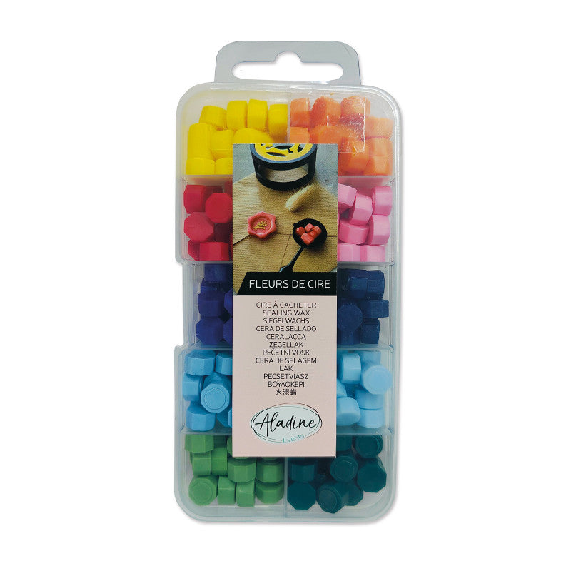 Aladine Zegel Wax Set 10 Kleuren - Felle Kleuren
