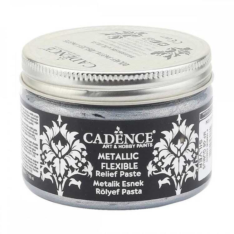 Cadence Metallic Flexible MF-06 Silber Reliefpaste 150 ml