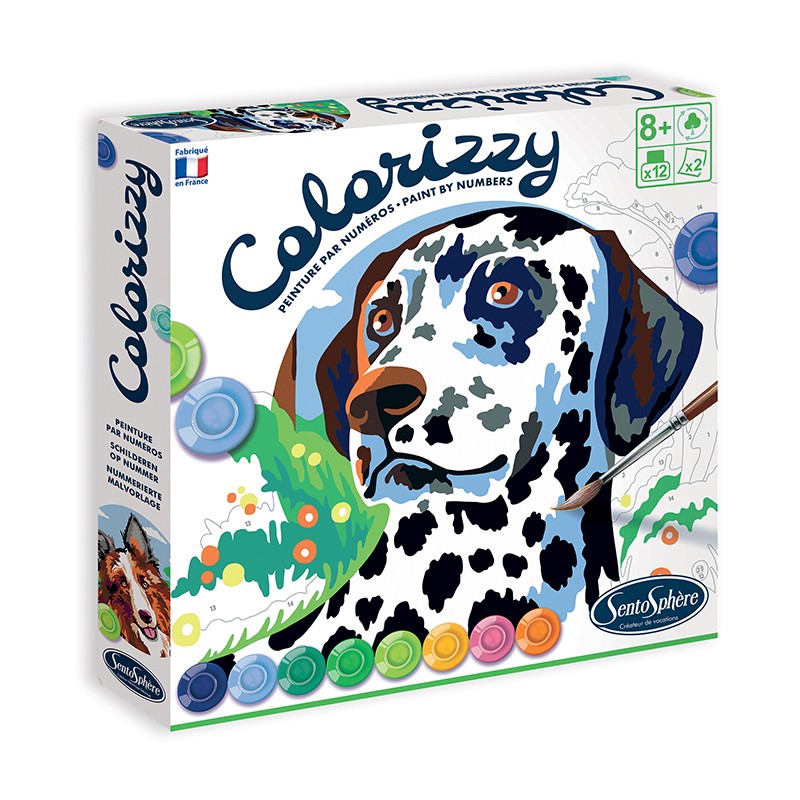 Colorizzy Malen nach Zahlen Set Hunde