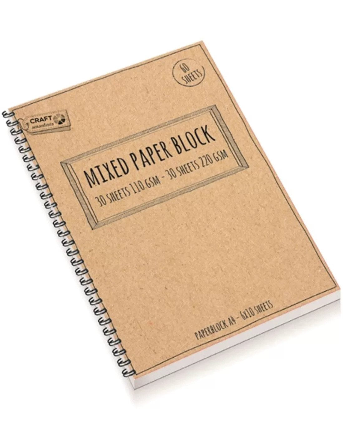 Craft Sensations Hand Lettering Mixed Paper Pad A4 60 sheets
