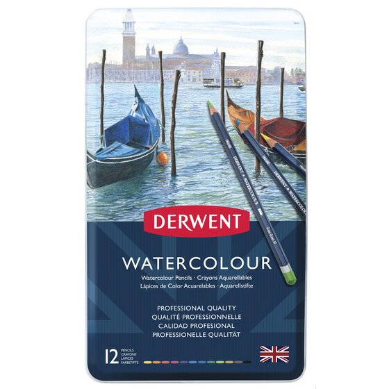 Derwent Aquarel Potloden 12 Stuk