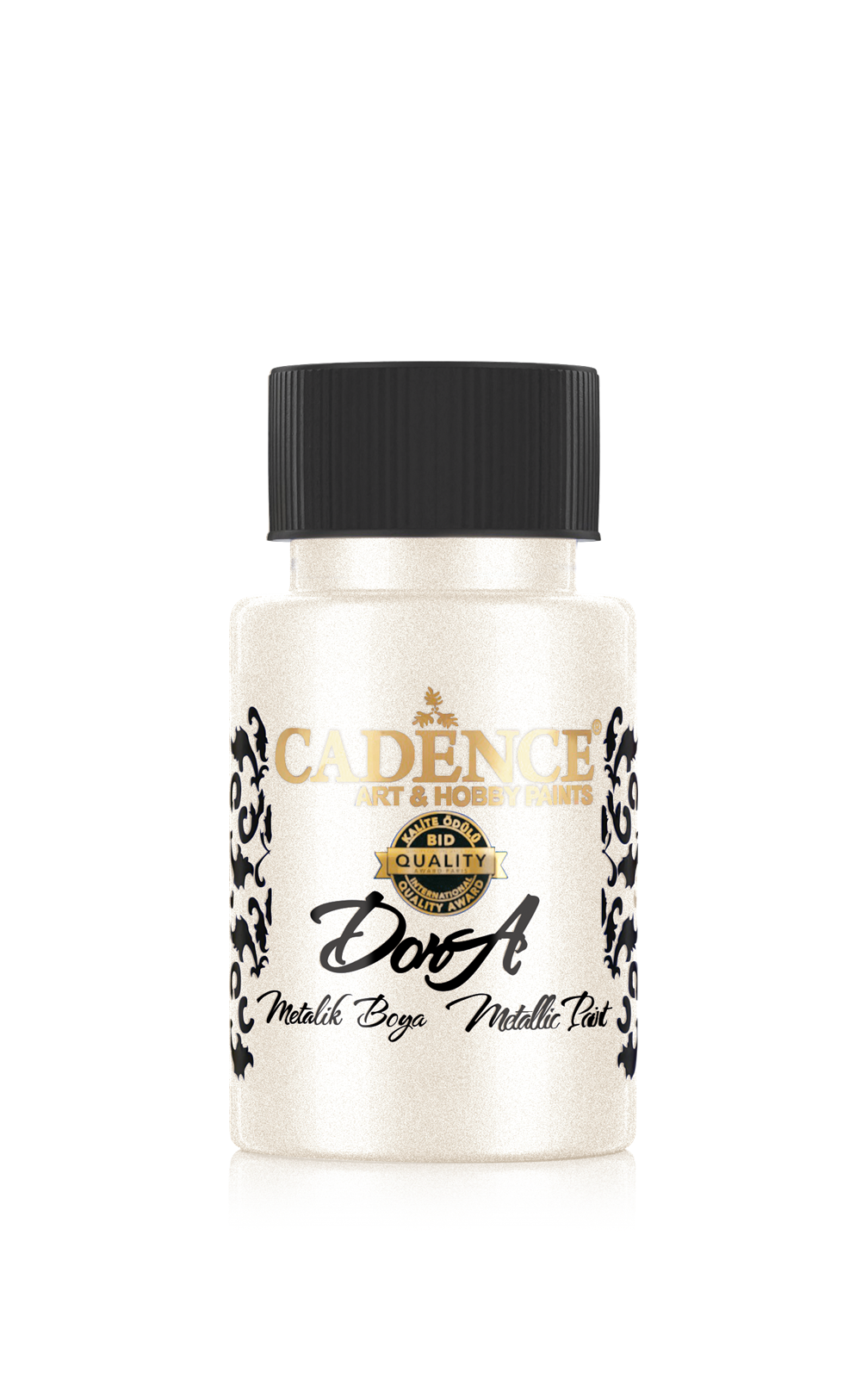 Cadence Dora Metallic Acrylic Paint 50 ml Clotted Cream