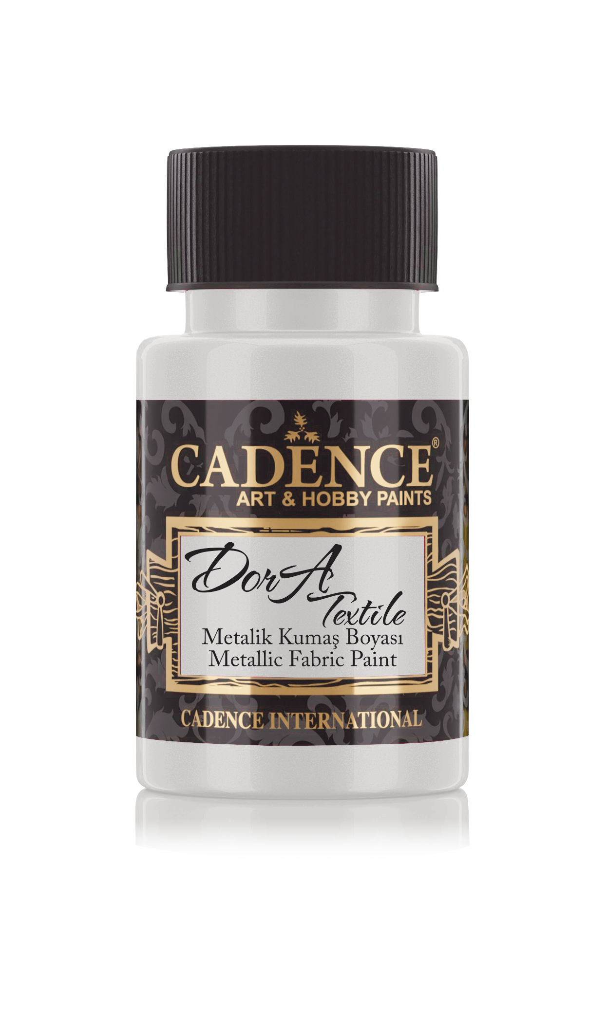 Cadence Dora Metallic Textilfarbe 50 ml Silber