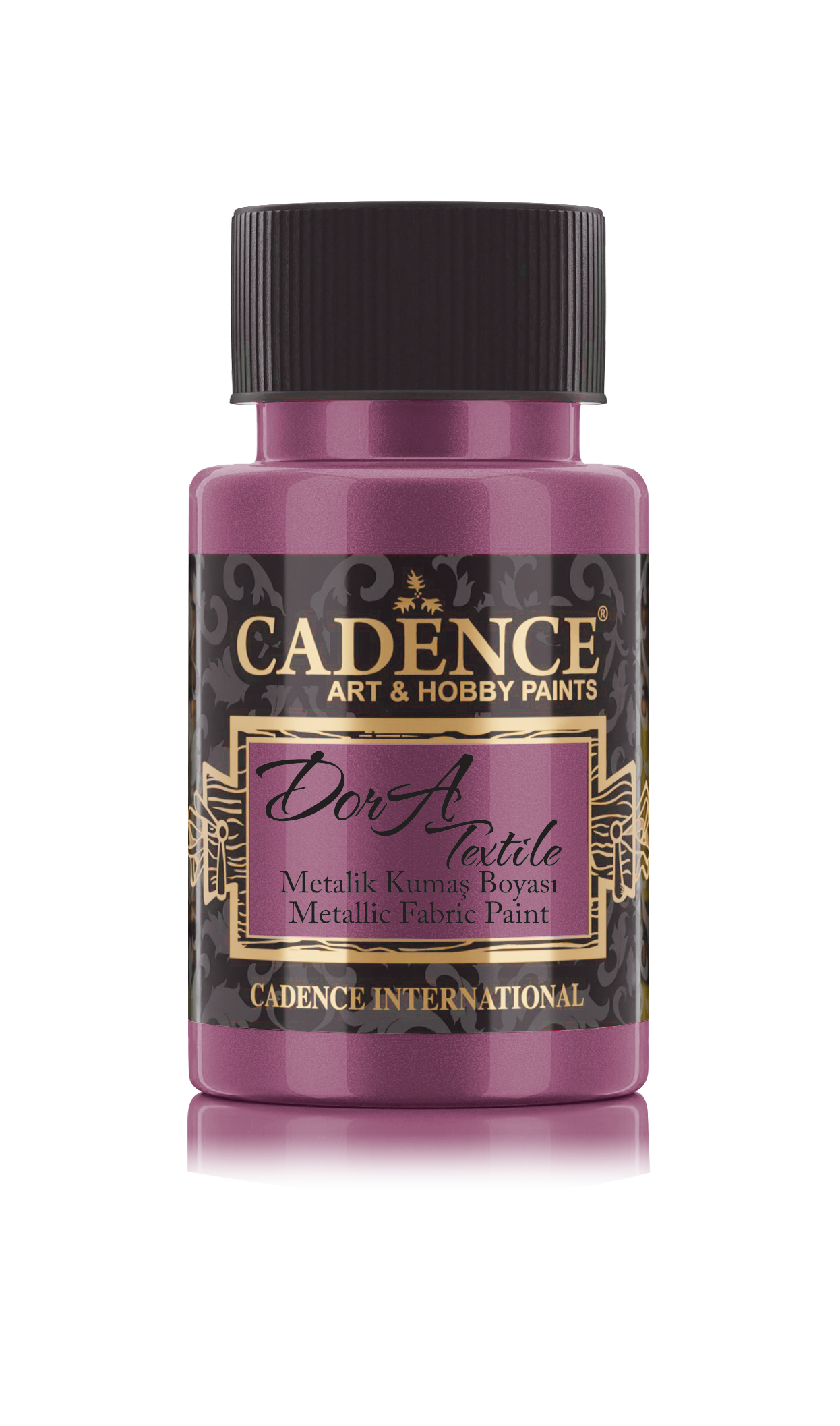 Cadence Dora Metallic Textilfarbe 50 ml Zyklam