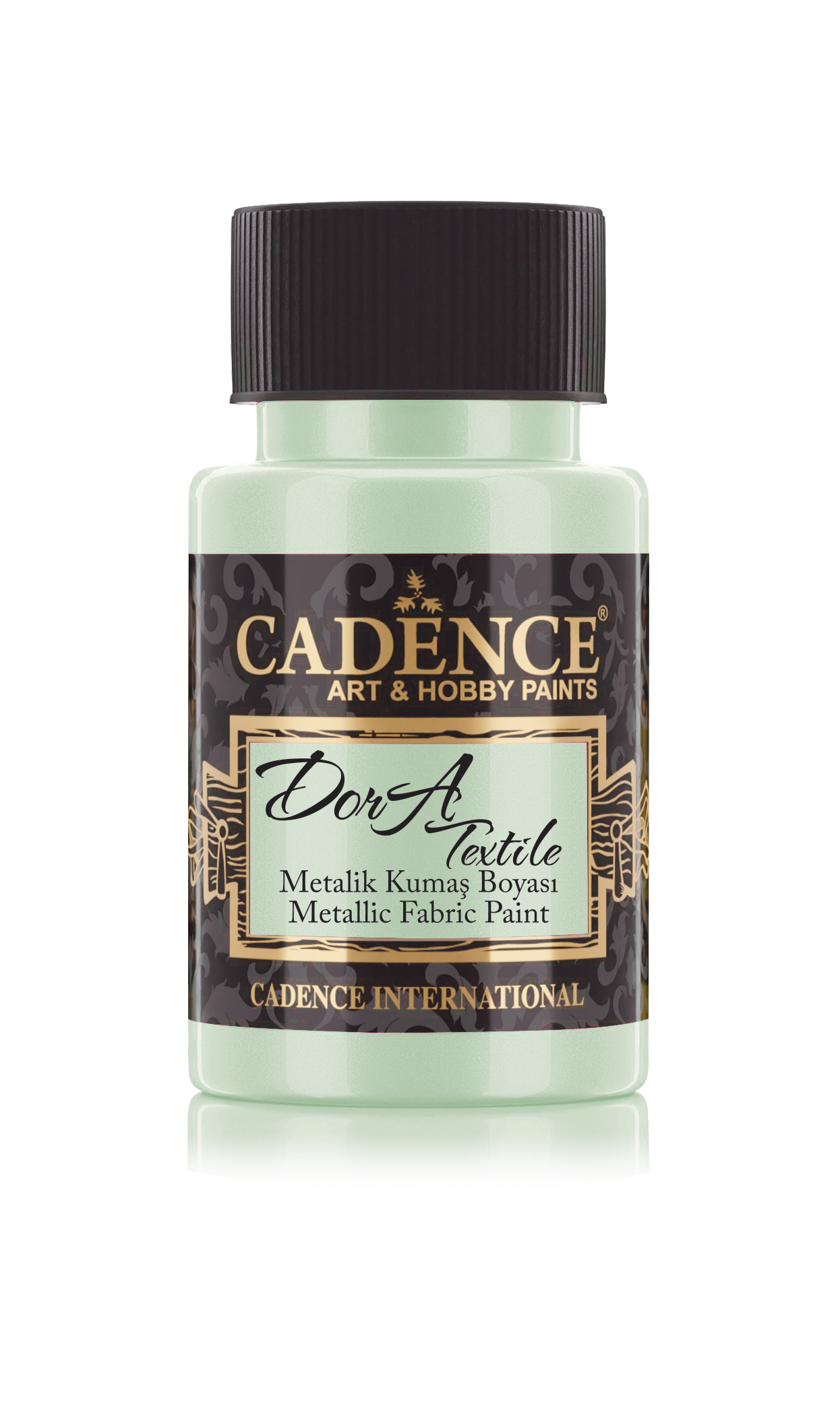 Cadence Dora Metallic Textile Paint 50 ml Mint