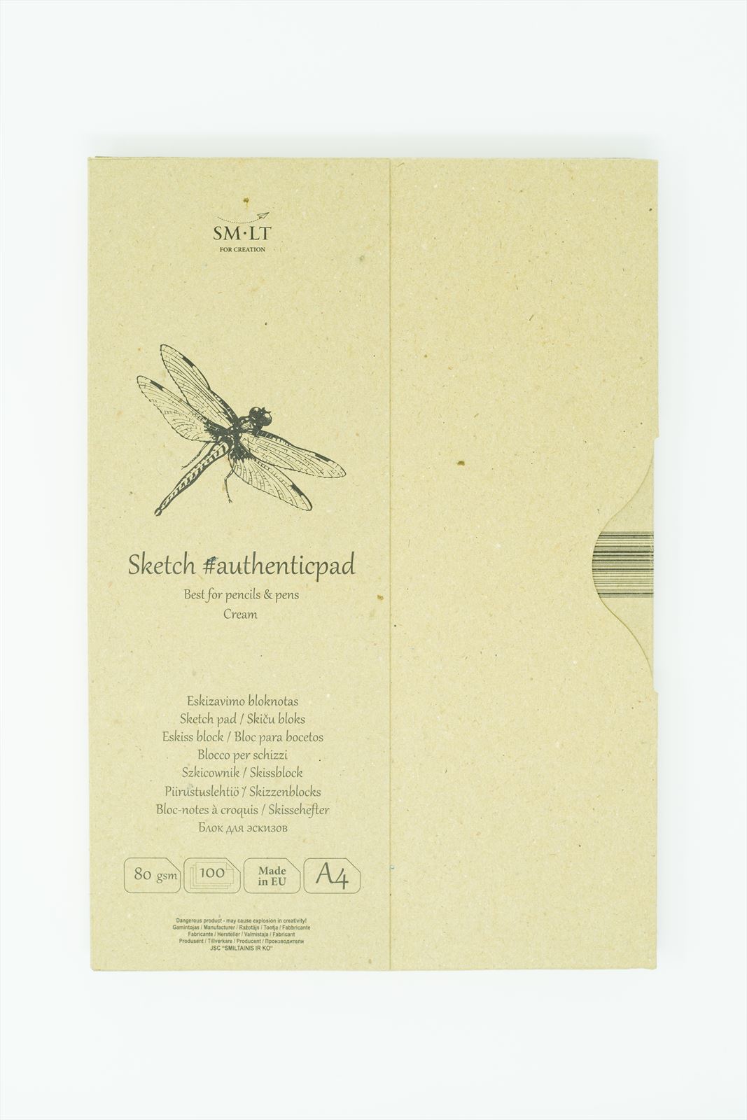 SMLT Paper Pad Sketches A4 80gsm 100 sheets Cream