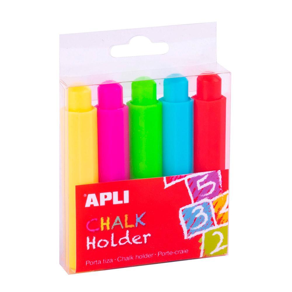 Apli Kreidehalter – Verschiedene Farben – 5 Stück