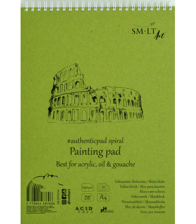 SMLT Ringband Acryl- en Olieverf A4 290gr 20 vel