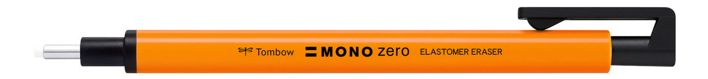 Tombow Mono Zero Radiergummi Rund Neon Orange