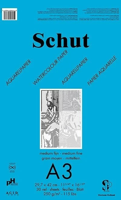 Schut - Dessin Blauw 250gr A3 30 vel