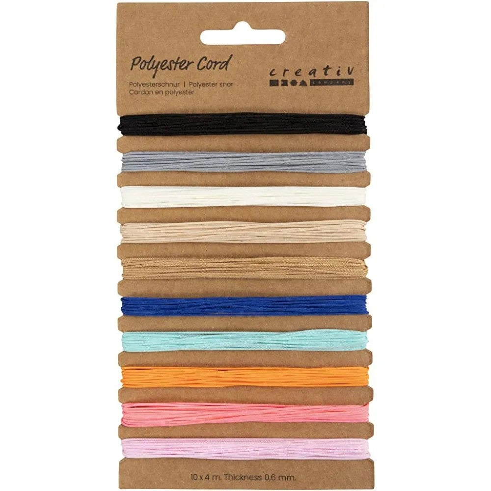 CC Polyester Koord 10 Kleuren 4m