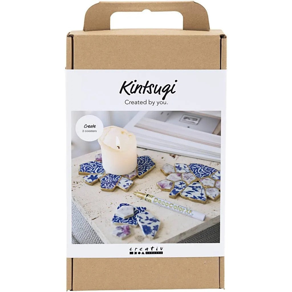 CC Hobbyset Kintsugi Blauw Goud Lichtrood en Wit