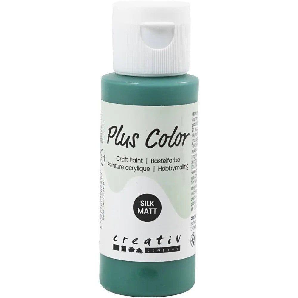 Plus Color Acrylfarbe Dunkelgrün 60 ml
