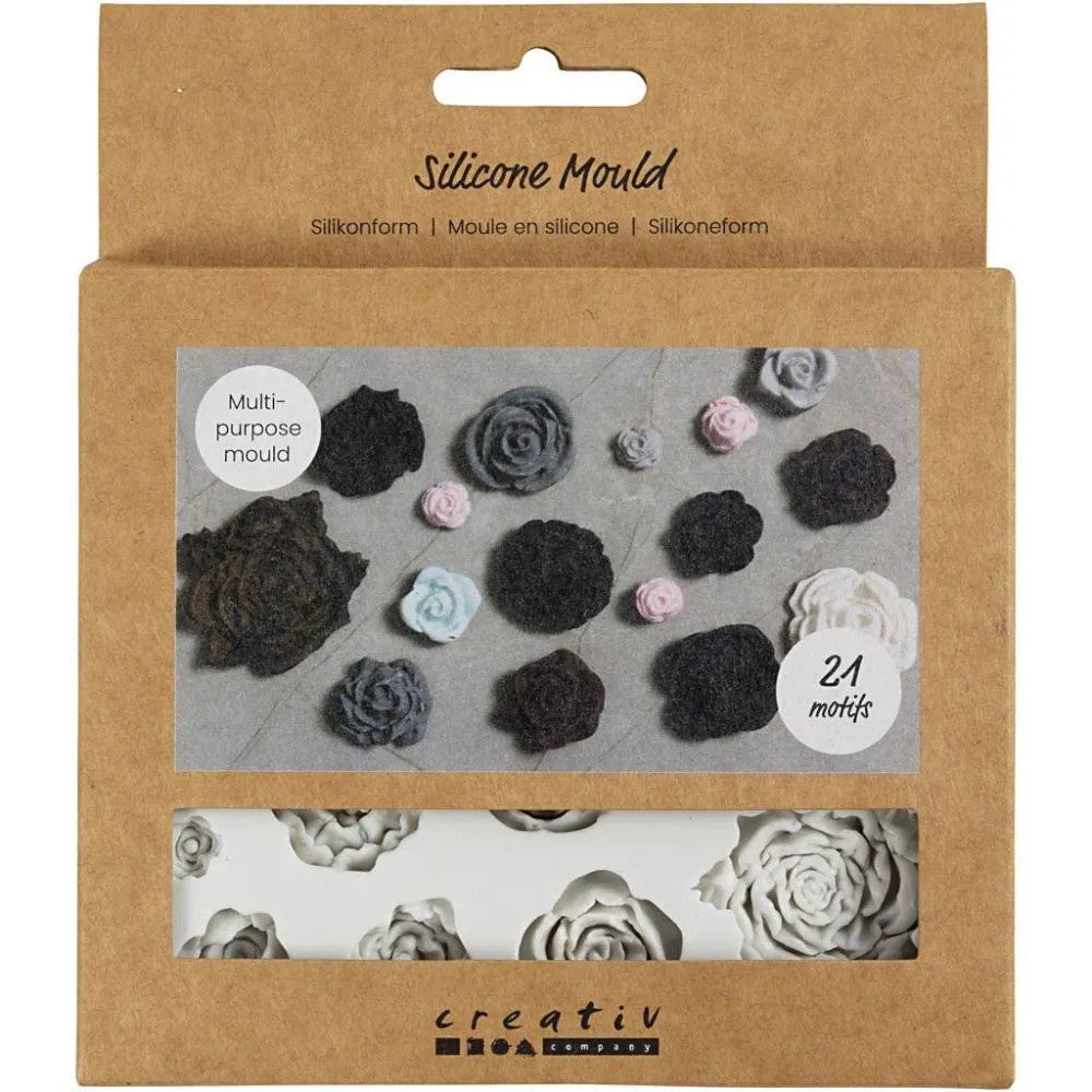 CC Silicone Molds Roses H: 0.5-1 cm L: 0.8-4 cm