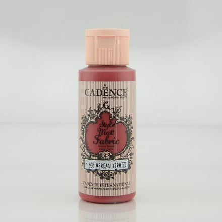 Cadence Style Mat Textilfarbe 59ml Coral Red
