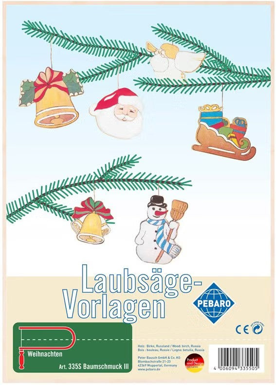 Pebaro Laubsäge-Weihnachtsbaumschmuck