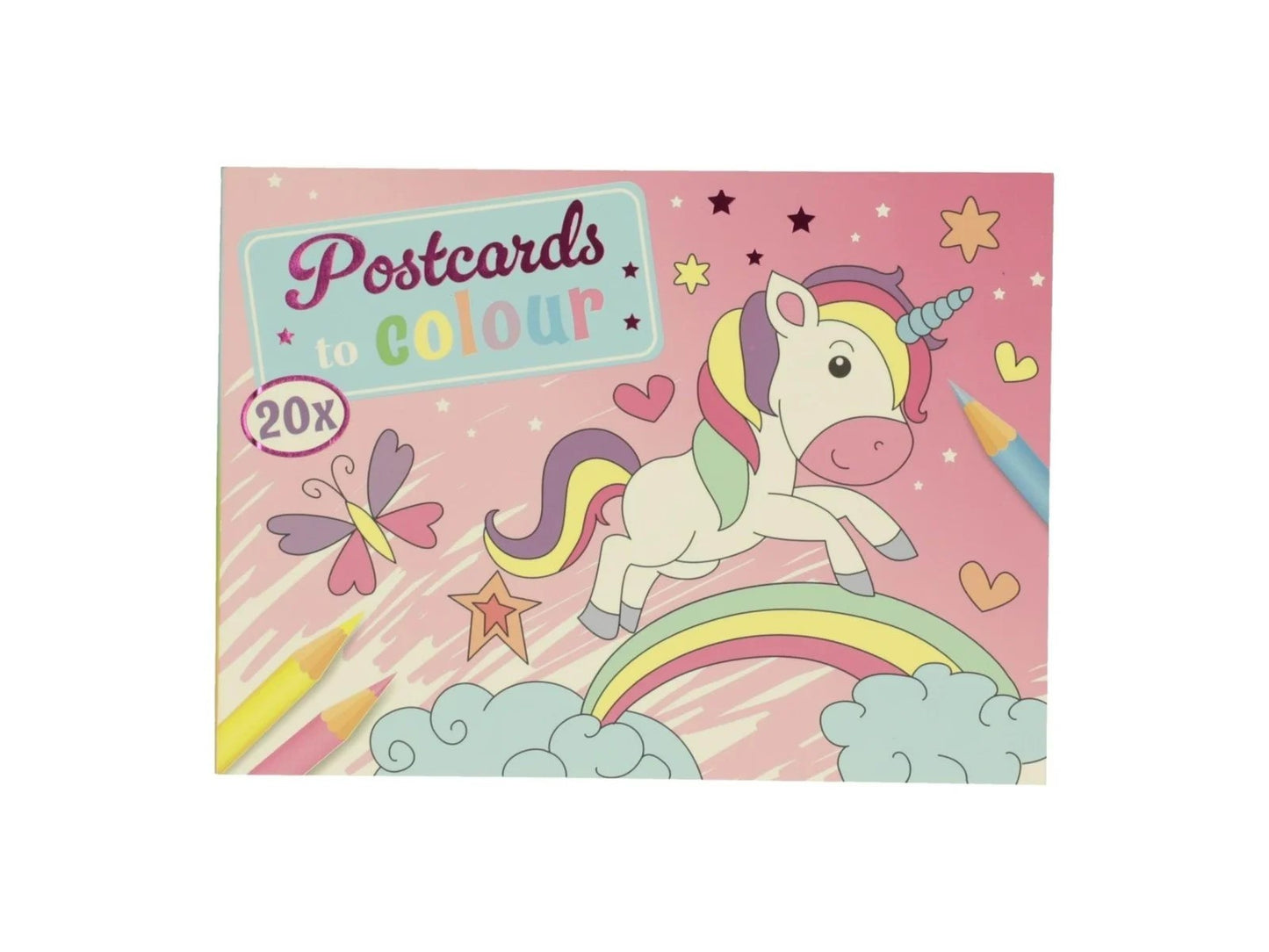 Wins Postkaarten om Te Kleuren Unicorn 20 stuks 16 x 12 cm