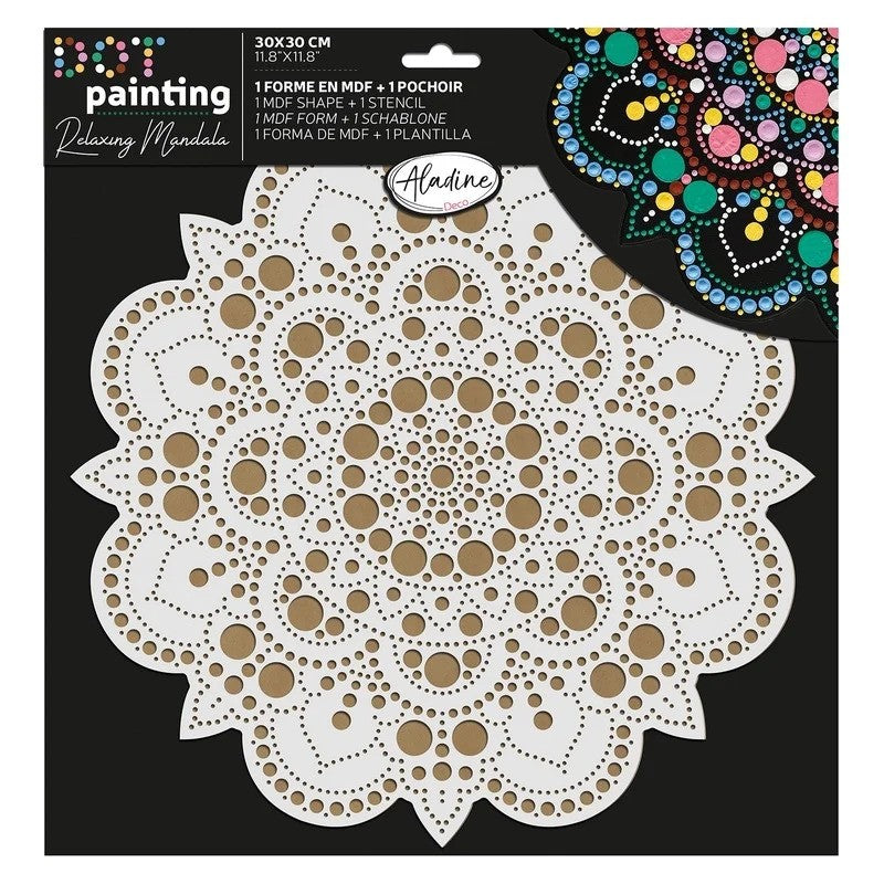 Aladine Duo Dot Painting Set Mandala 20 cm Nr. 4