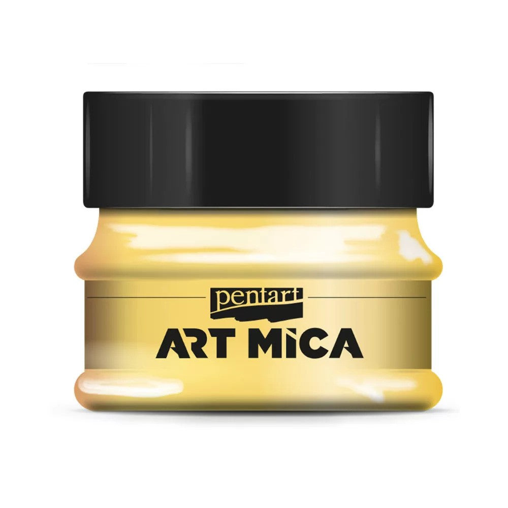Pentart Art Mica Pigment Poeder Geel 9gr