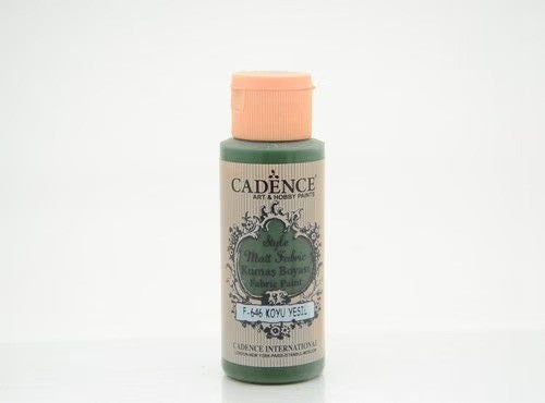 Cadence Style Mat Textilfarbe 59ml Dunkelgrün