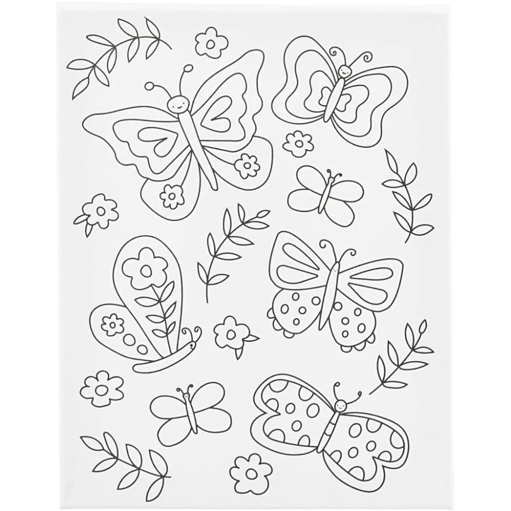 CC Schildercanvas met print Vlinders 24x30 cm