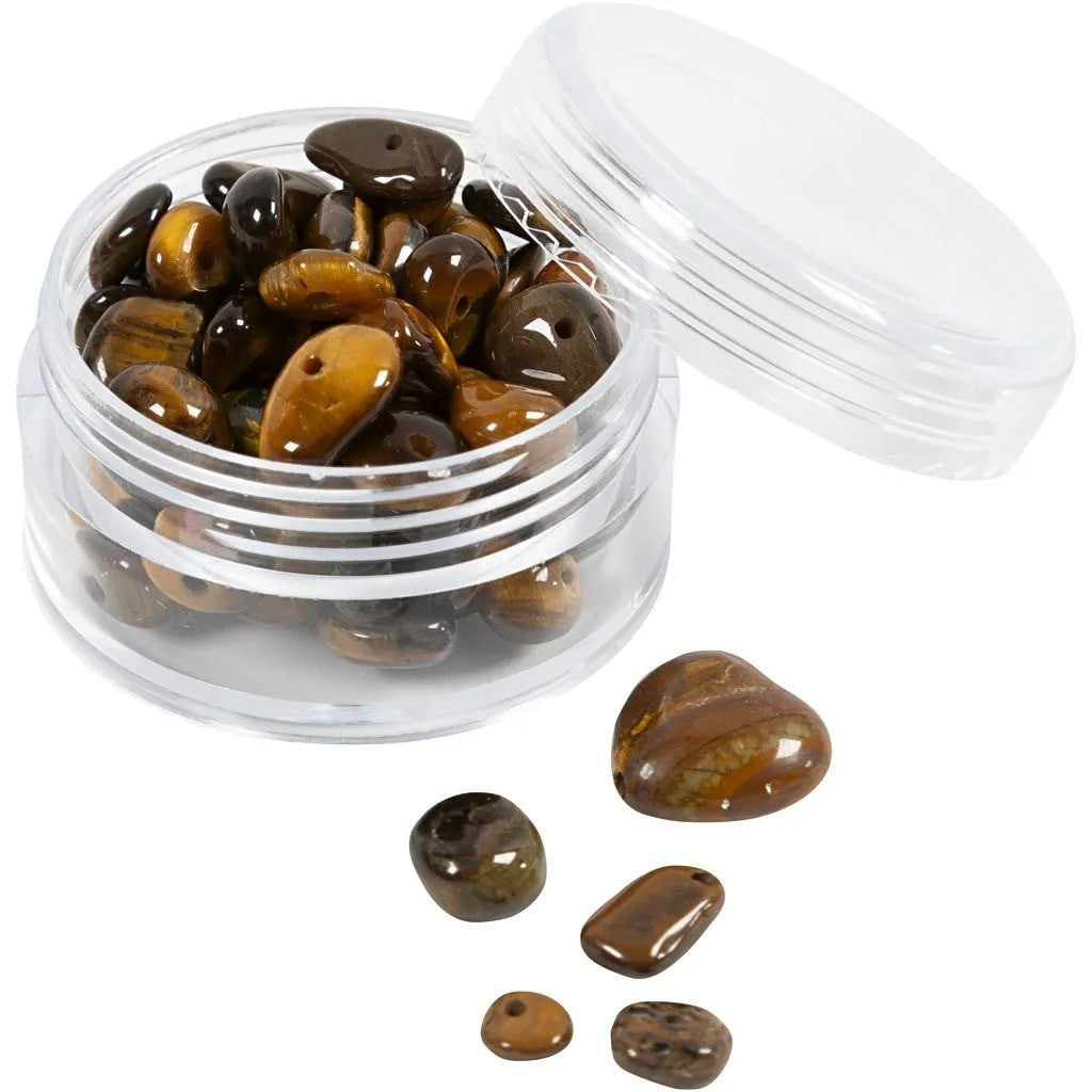 CC Crystal Beads Tiger Eye Brown 63 Piece