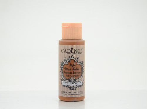 Cadence Style Matt Textile Paint 59ml Terracotta