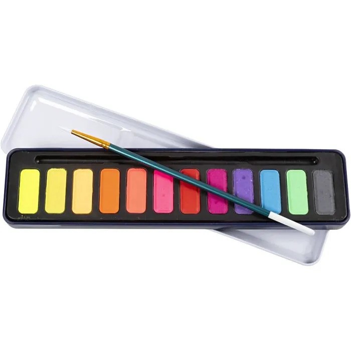 CC Watercolor Set Pastel Colors 12 colors