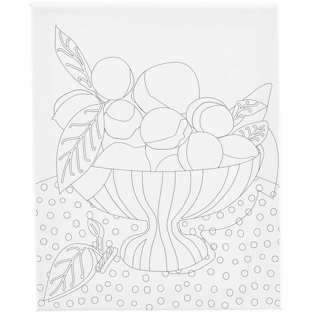 CC Leinwandbild mit Aufdruck Obstschale 24x30 cm